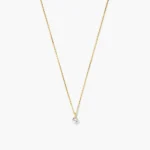 Round Lab Grown Sapphire Necklace