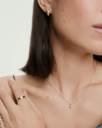 Round Lab Grown Sapphire Necklace - Image 2